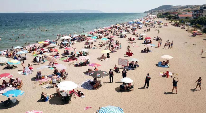 Tekirdağ daki plajlar bayramın son gününde de doldu Haberler Haberleri