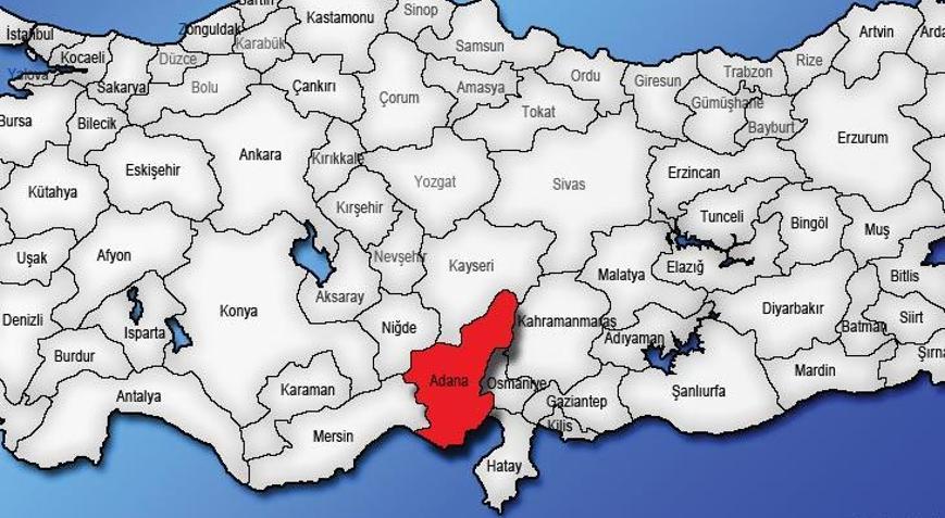 Adana Haritası Adana İlçeleri Nelerdir Adana İlinin Nüfusu Kaçtır