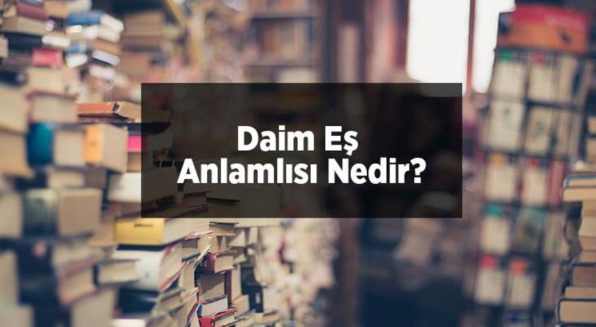 Daim Eş Anlamlısı Nedir Daim Kelimesinin Eş Enlamı Olan Sözcükler