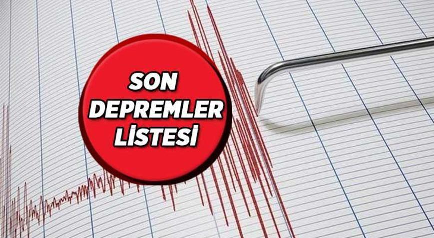 Son Depremler L Stes Az Nce Deprem M Oldu Ka Ddet Nde