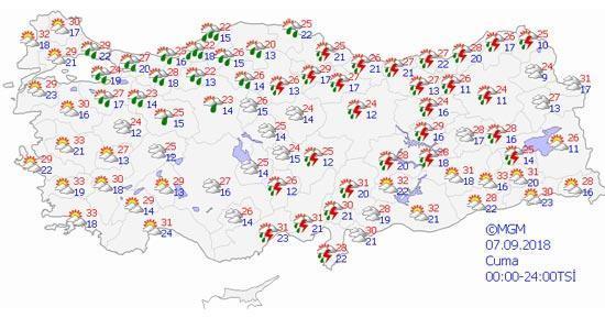 Meteoroloji uyarmıştı Ve sağanak yağış başladı
