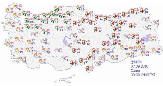 Meteoroloji uyarmıştı Ve sağanak yağış başladı