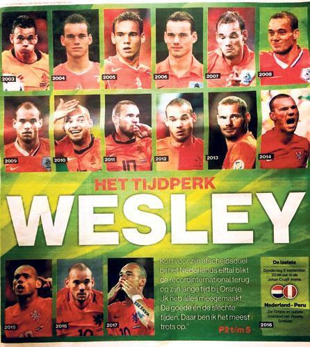 Wesley Sneijderden milli veda