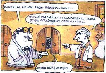 Dillerde gezen karikatür skeçleri