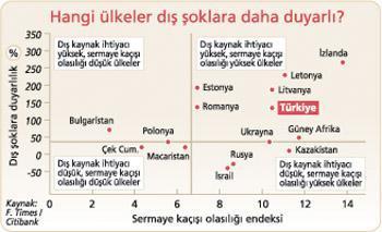 Türkiye dış şoklara açık ülkeler arasında