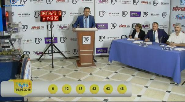 Sayısal Loto çekiliş sonuçları açıklandıi (8 Ağustos 2018)