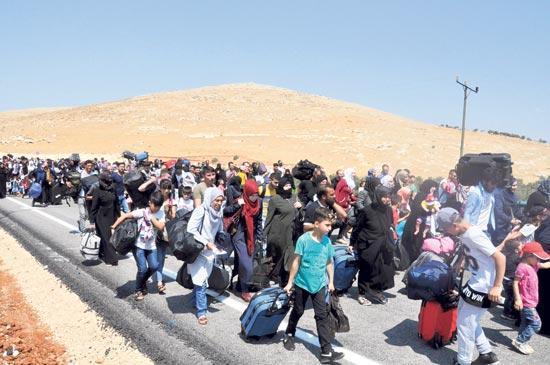 55 bin Suriyeli bayram dönüşünde
