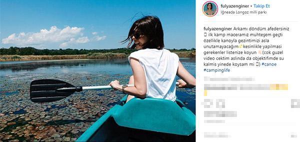Fulya Zenginerin kano macerası