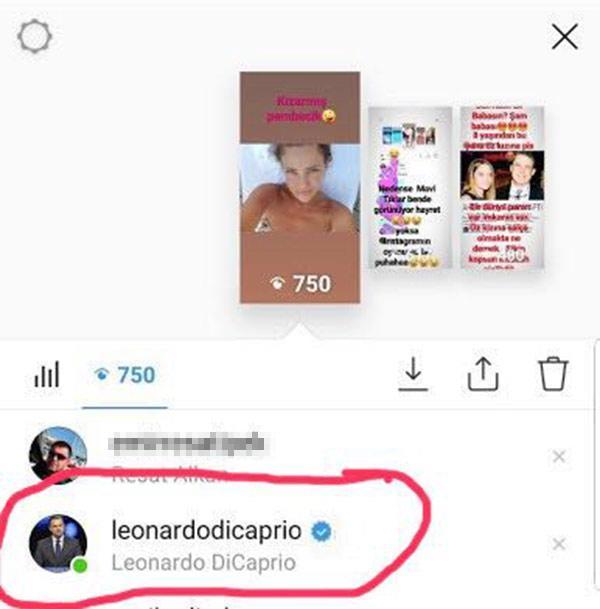 Leonardo DiCaprio stalklamış