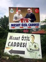 Zonguldaktaki Mesut Özil tabelası değişti