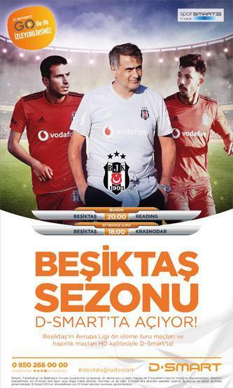Beşiktaş sezonu D-Smart’ta açıyor