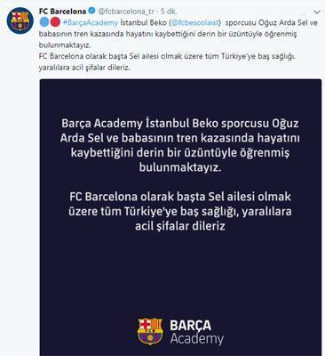 Barcelona: Tren kazasında sporcumuz hayatını kaybetti