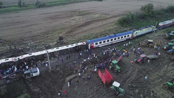 Tekirdağda tren faciası: 10 ölü, 73 yaralı