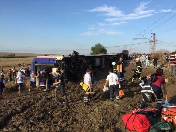 Tekirdağda tren faciası: 10 ölü, 73 yaralı