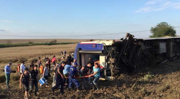 Tekirdağda tren faciası: 10 ölü, 73 yaralı