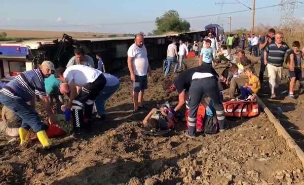 Tekirdağda tren faciası: 10 ölü, 73 yaralı