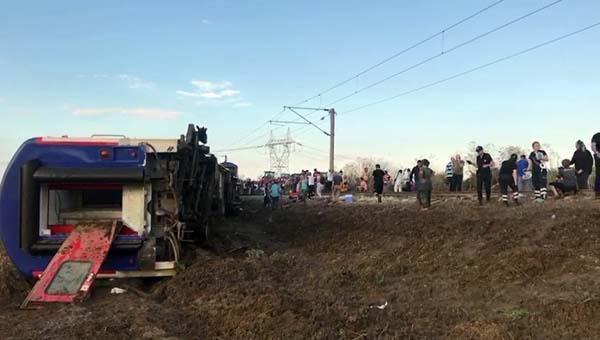 Tekirdağda tren faciası: 10 ölü, 73 yaralı