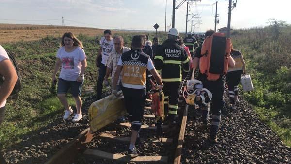 Tekirdağda tren faciası: 10 ölü, 73 yaralı
