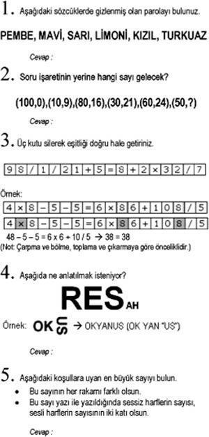 Biraz beyin jimnastiğine ne dersiniz