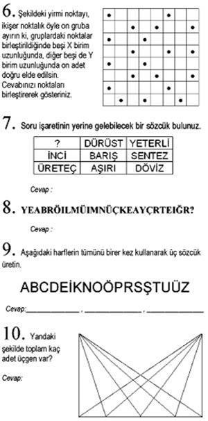 Biraz beyin jimnastiğine ne dersiniz