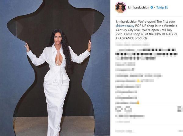 Kim Kardashian yine reklam yaptı