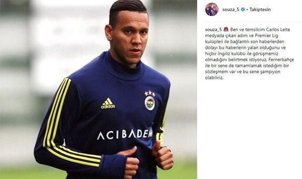 Fenerbahçede Josef de Souza kalmak istiyor