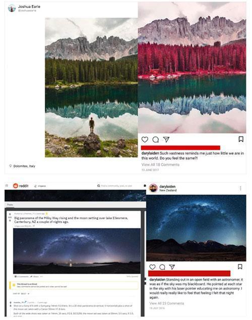Instagram fenomeninin paylaştığı fotoğraflar çalıntı çıktı