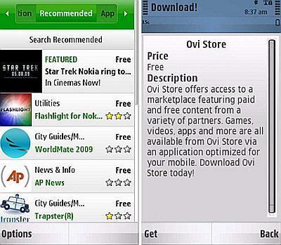 Nokia Ovi Store yayında