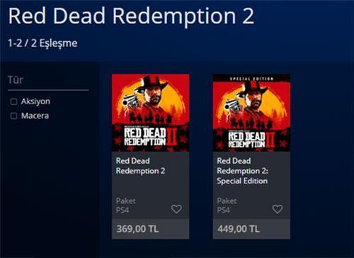 Red Dead Redemption 2nin fiyatı cep yakıyor
