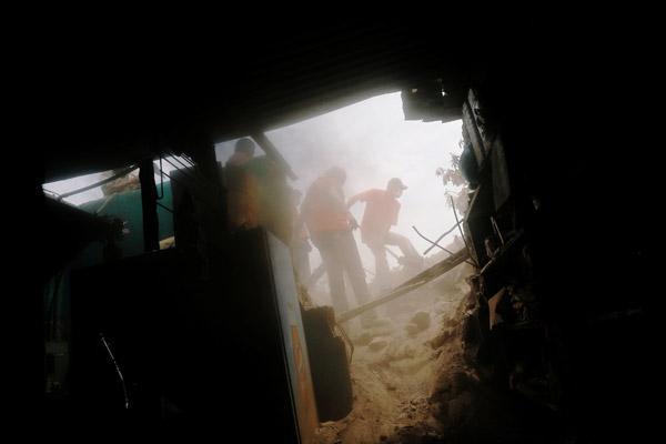 Cesetler yan yana dizildi