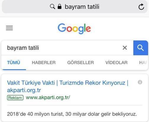 AK Partiden Google hamlesi