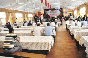 Klimalı, güvenlik kameralı iftar çadırı