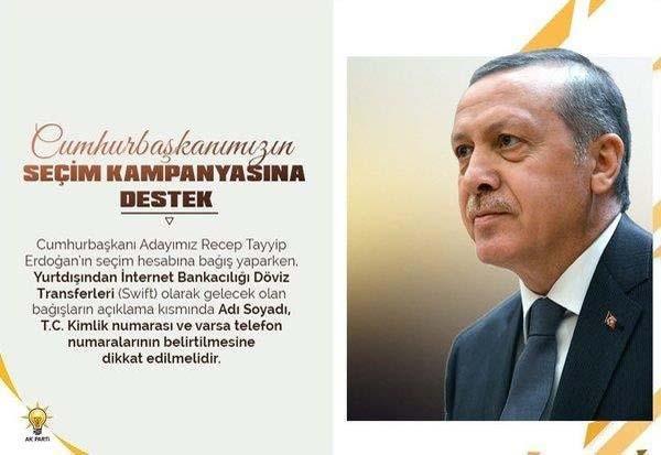 AK Partiden Erdoğanın seçim kampanyasına destek çağrısı
