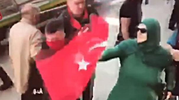 Son dakika: Bayrağı PKKlılara vermeyen kadın konuştu