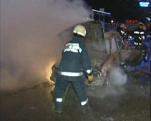 Alkollü sürücü benzin ile suyu karıştırınca...