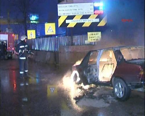 Alkollü sürücü benzin ile suyu karıştırınca...