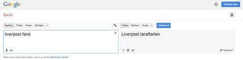 Google Çeviri o hatayı düzeltti