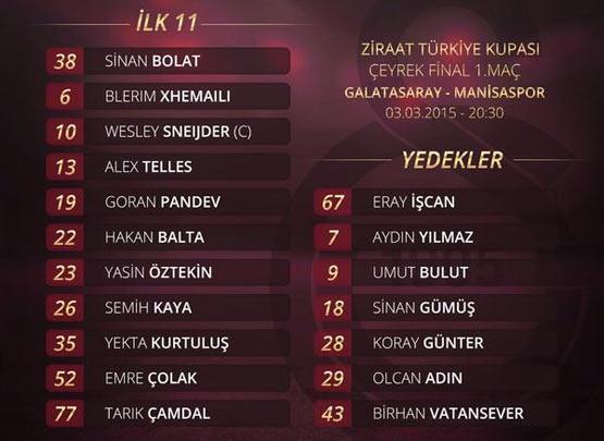 Galatasarayda Sneijder sürprizi