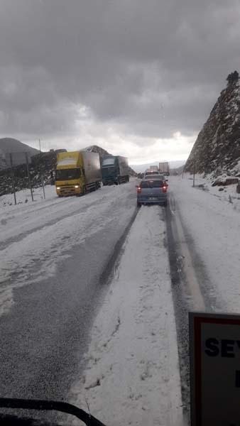 Konya-Antalya yolunda şok görüntüler