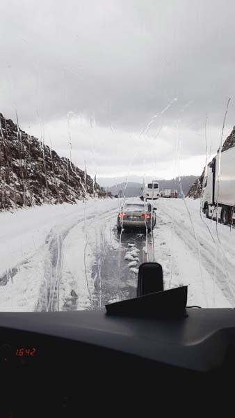 Konya-Antalya yolunda şok görüntüler