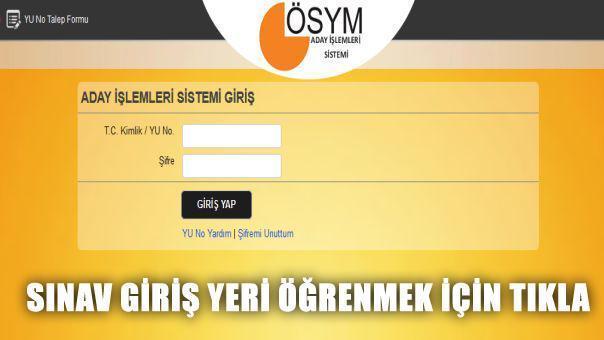 ÖSYM 2015 YGS sınav giriş yerleri ve giriş belgesi