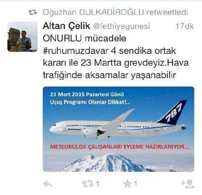 Twitterdan uyarı: Lütfen uçuşlarınızı gözden geçirin