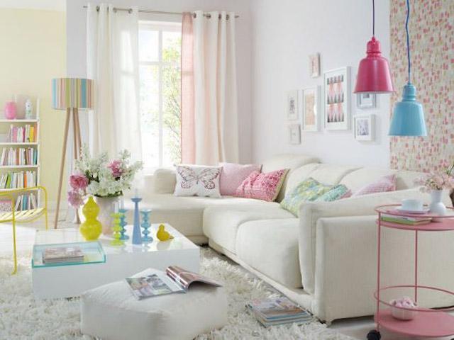 Bahar dekorasyonunda pastel renk modası