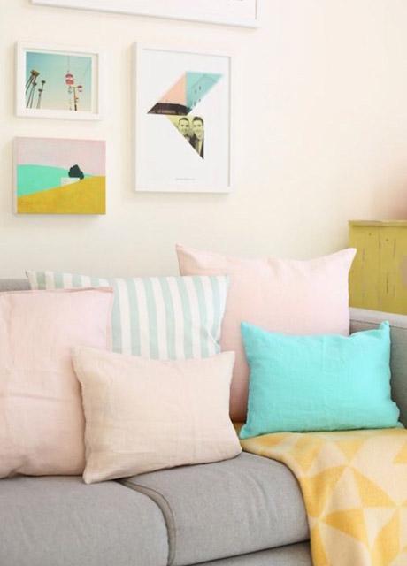 Bahar dekorasyonunda pastel renk modası