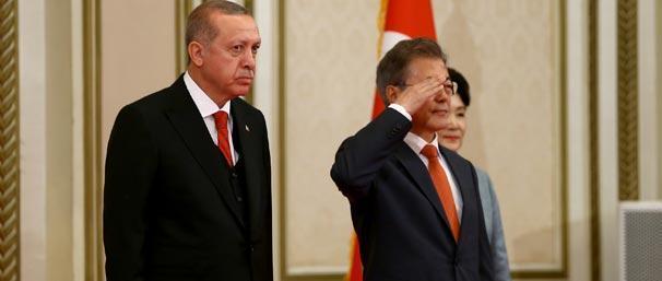 Cumhurbaşkanı Erdoğan Güney Korede