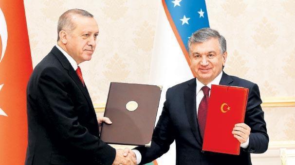 Özbekistan ile 25 anlaşmaya imza