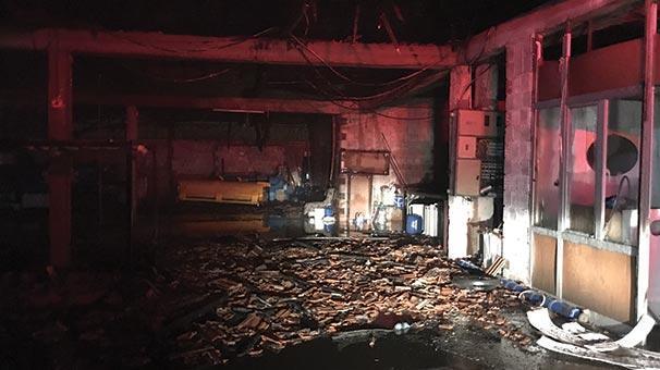 Denizli'de üç imalathane ve bir depo yandi