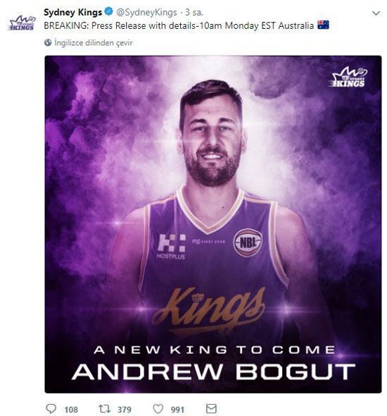 Bogut, Avustralyaya transfer oldu