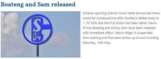 Schalke, Boatengi serbest bıraktı