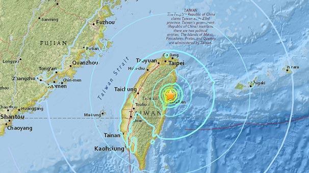 Tayvanda 6.4 büyüklüğünde deprem Ölü ve yaralılar var...